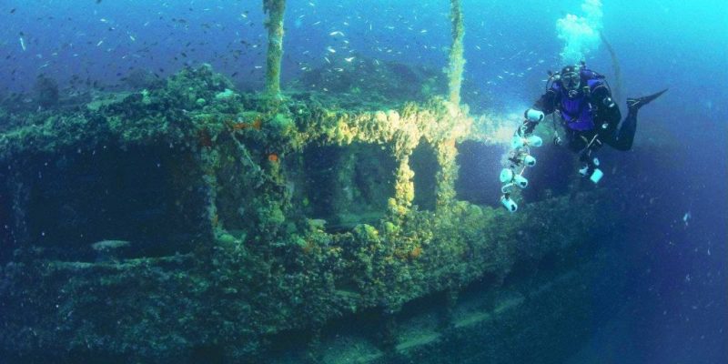 Underwater shipwreck