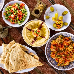 Delicious food from the Middle East: a feast in Jordan