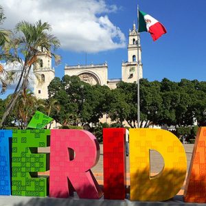 Plaza Grande in Merida, Mexico
